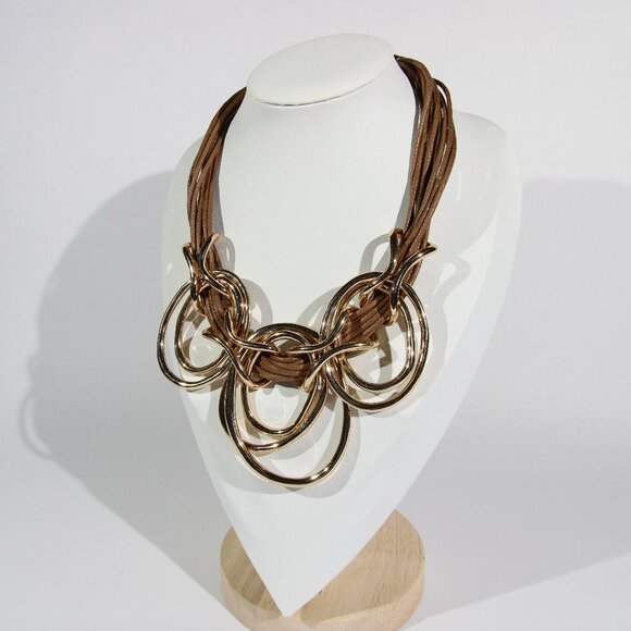 St. Thomas Gold Tone Necklace - Picture 1 of 7